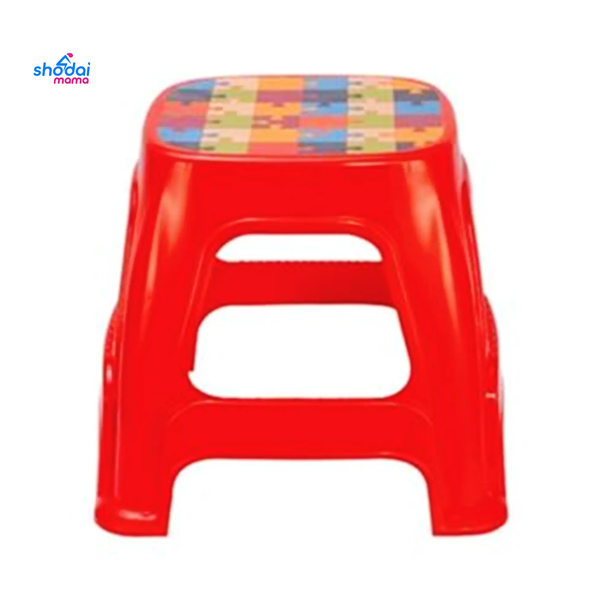RFL Square Medium Stool - Red